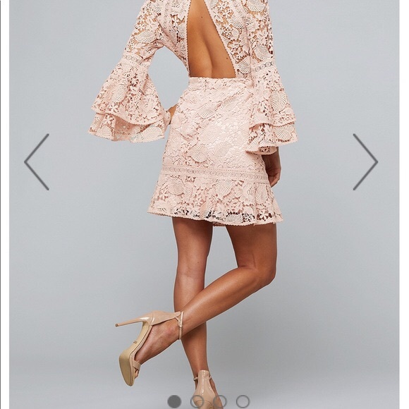 Band new with tags! Bebe open back lace dress - Picture 2 of 3